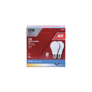 Ace General Purpose A60 Day Light LED Bulb Pack of 2